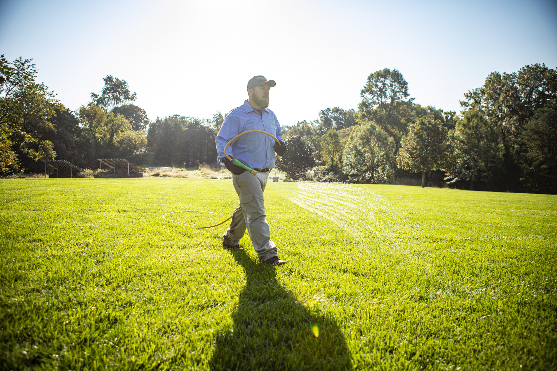 Lawn spraying shop